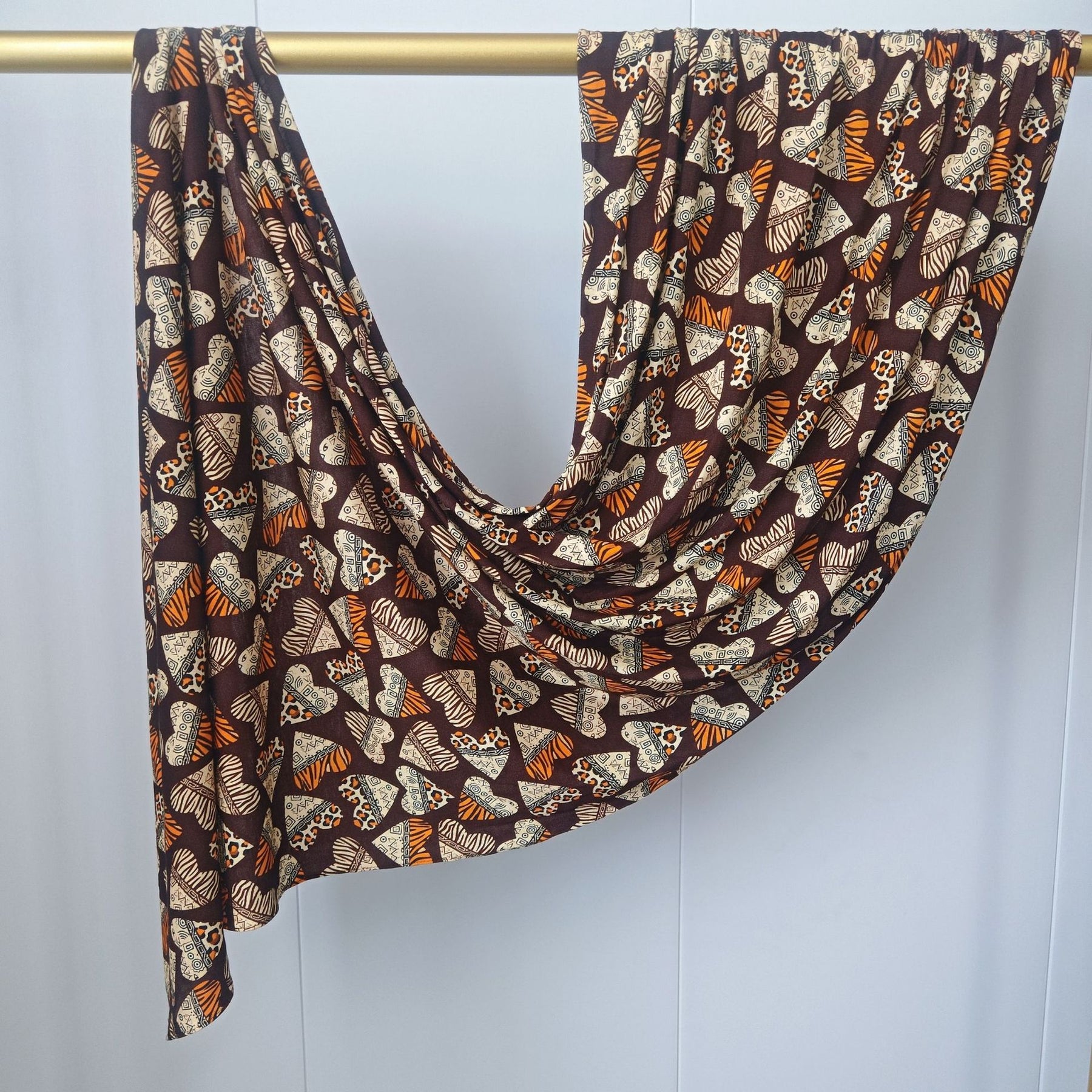 JB021 145GSM Mercerized Cotton Printed Jersey Hijab