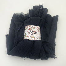 WJ01  Plain Seersucker Crinkle Fringe Edge Large Hijab