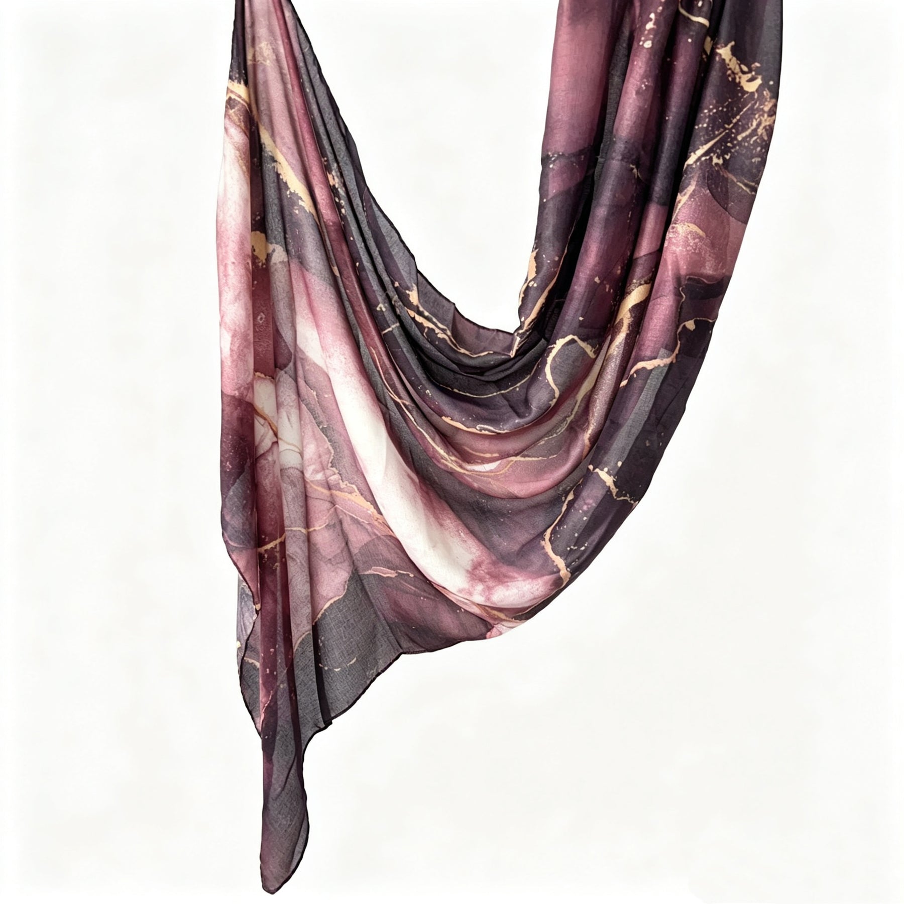 JB030 Printed Double-Sided Polyester Cotton Hijab