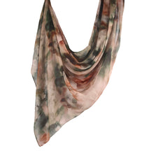 WJ001  Printed Tie-Dye Polyester Long Hijab