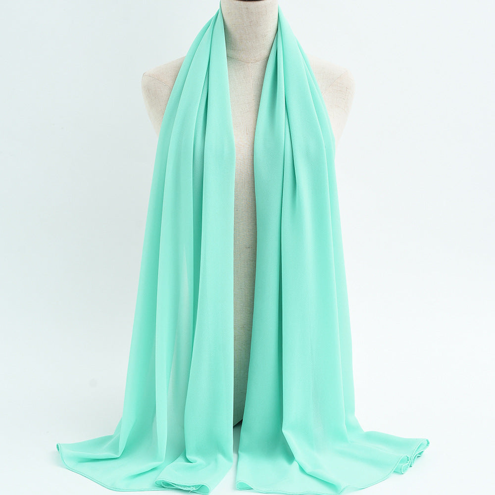 G50 132 warna Tudung chiffon mutiara