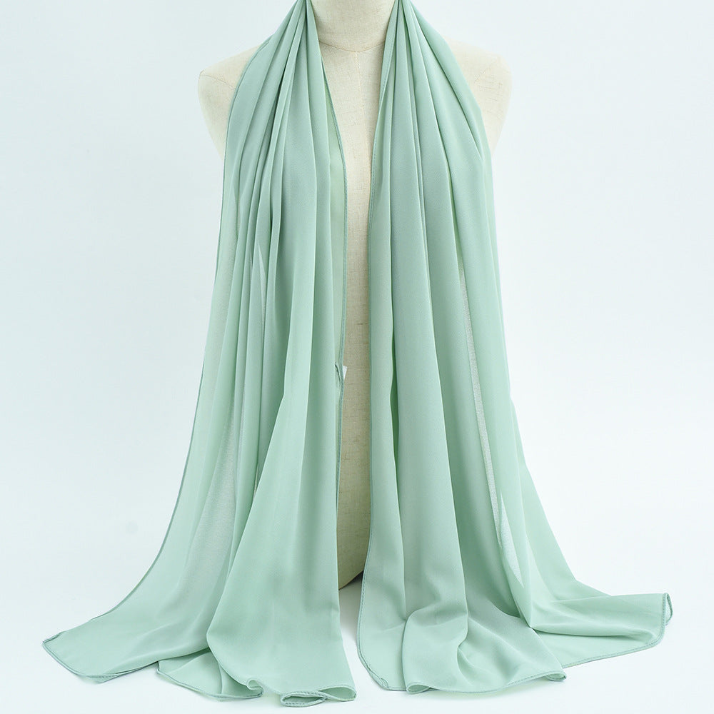 G50 132 warna Tudung chiffon mutiara