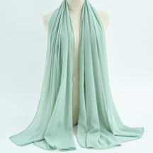 G50 132 colores Hijab de gasa perla