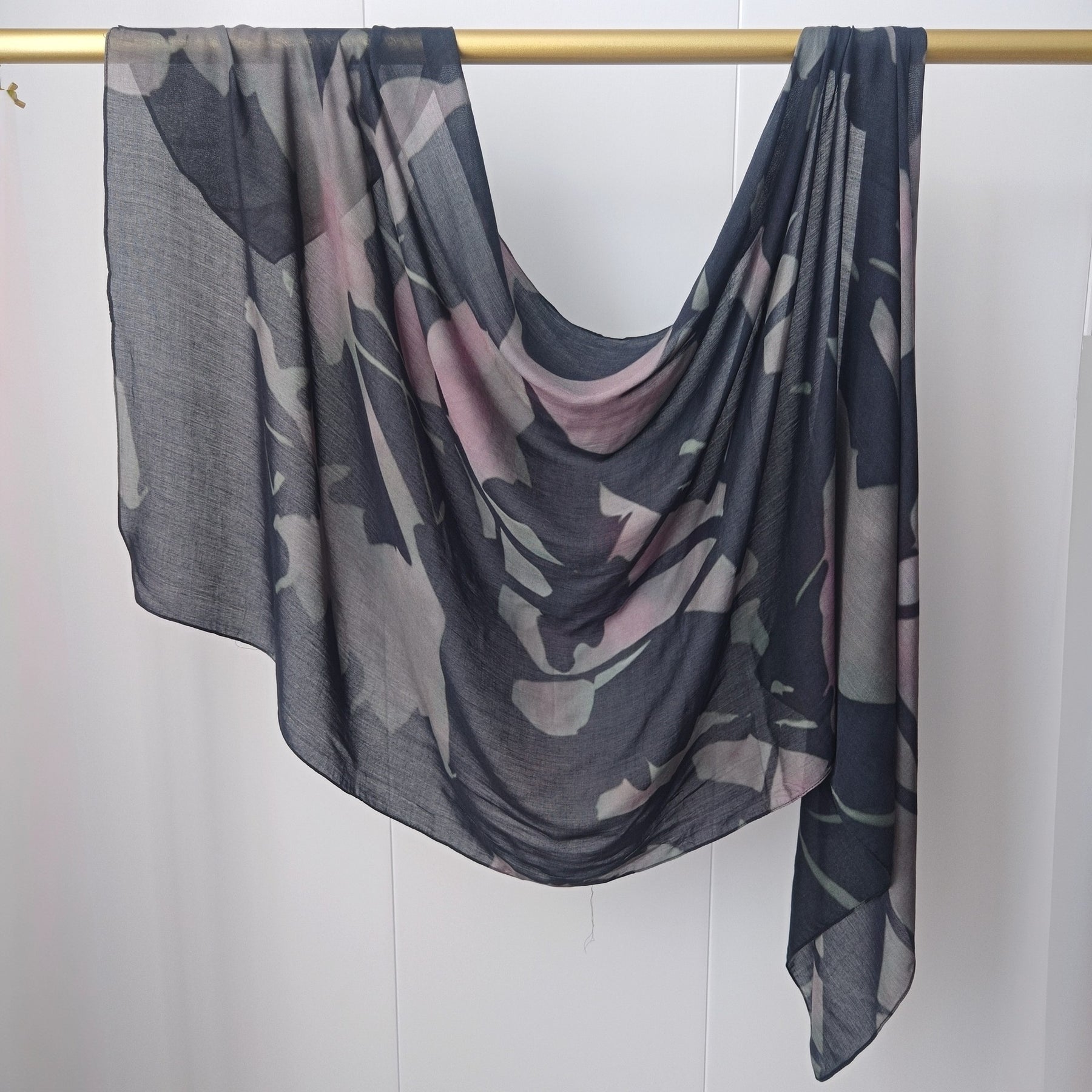 JB020  Fashion Single Stitch Printed Modal Hijab
