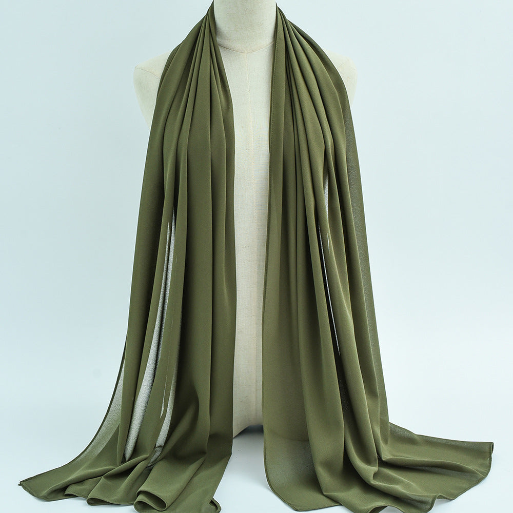 G50 132 warna Tudung chiffon mutiara
