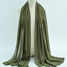 G50 132 colores Hijab de gasa perla