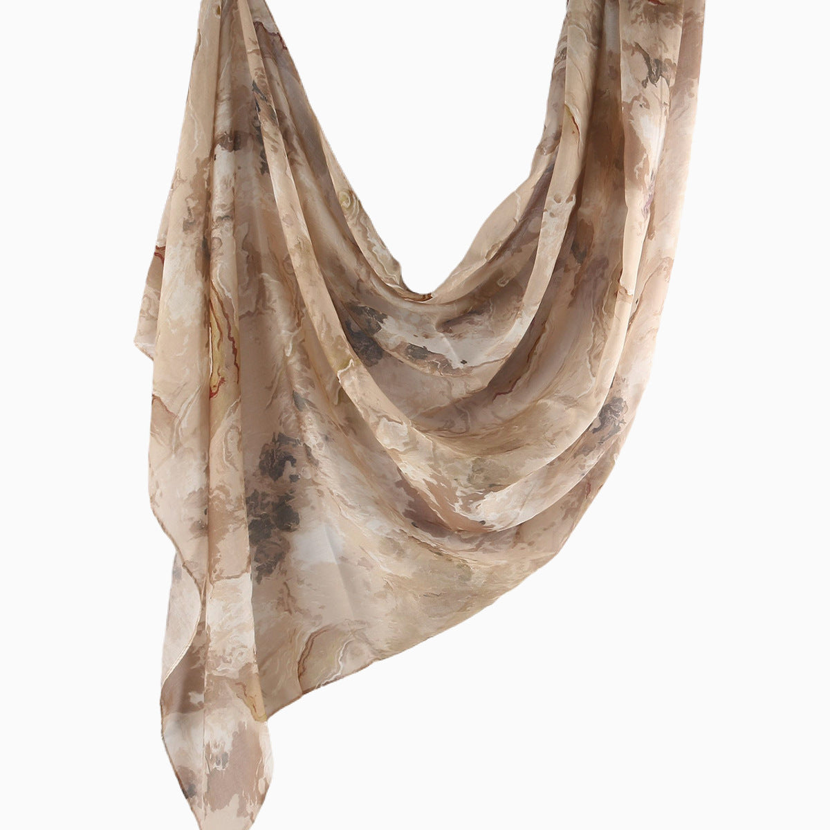 WJ001  Printed Tie-Dye Polyester Long Hijab