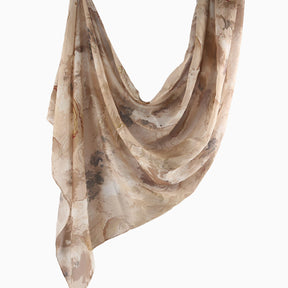WJ001  Printed Tie-Dye Polyester Long Hijab