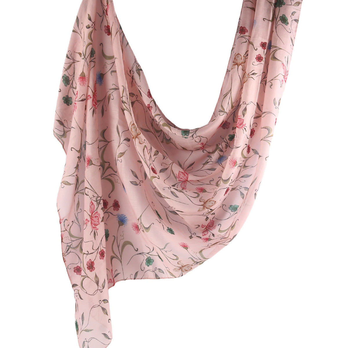 WJ001  Printed Tie-Dye Polyester Long Hijab