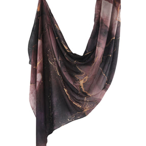 WJ001  Printed Tie-Dye Polyester Long Hijab