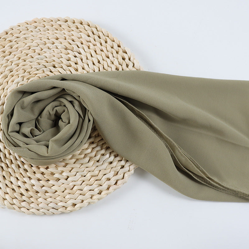 G50 132 warna Tudung chiffon mutiara