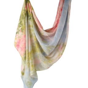 WJ001  Printed Tie-Dye Polyester Long Hijab