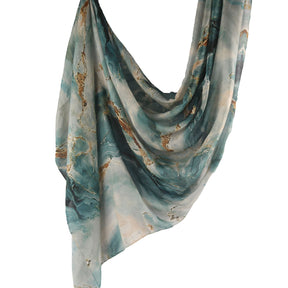 WJ001  Printed Tie-Dye Polyester Long Hijab