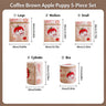 #94-Coffee Apple Dog 5 Piece Set （Small Medium Large + Cylinder + Bra）