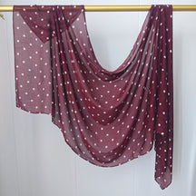 JB020  Fashion Single Stitch Printed Modal Hijab