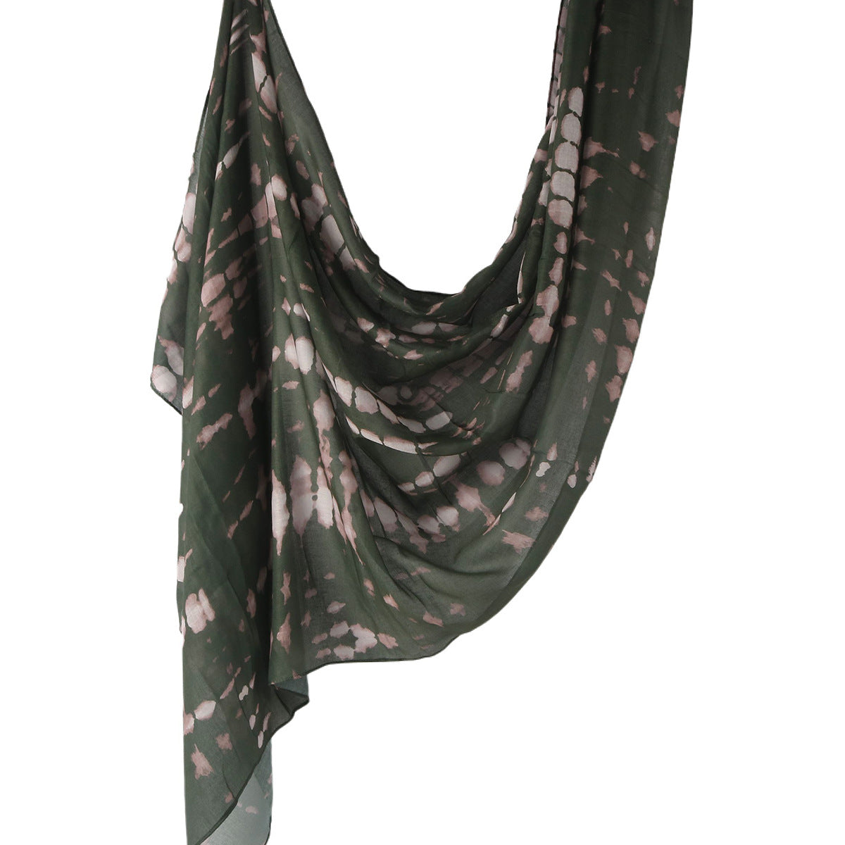 WJ001  Printed Tie-Dye Polyester Long Hijab
