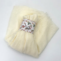 WJ01  Plain Seersucker Crinkle Fringe Edge Large Hijab