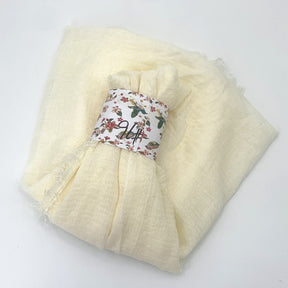 WJ01  Plain Seersucker Crinkle Fringe Edge Large Hijab