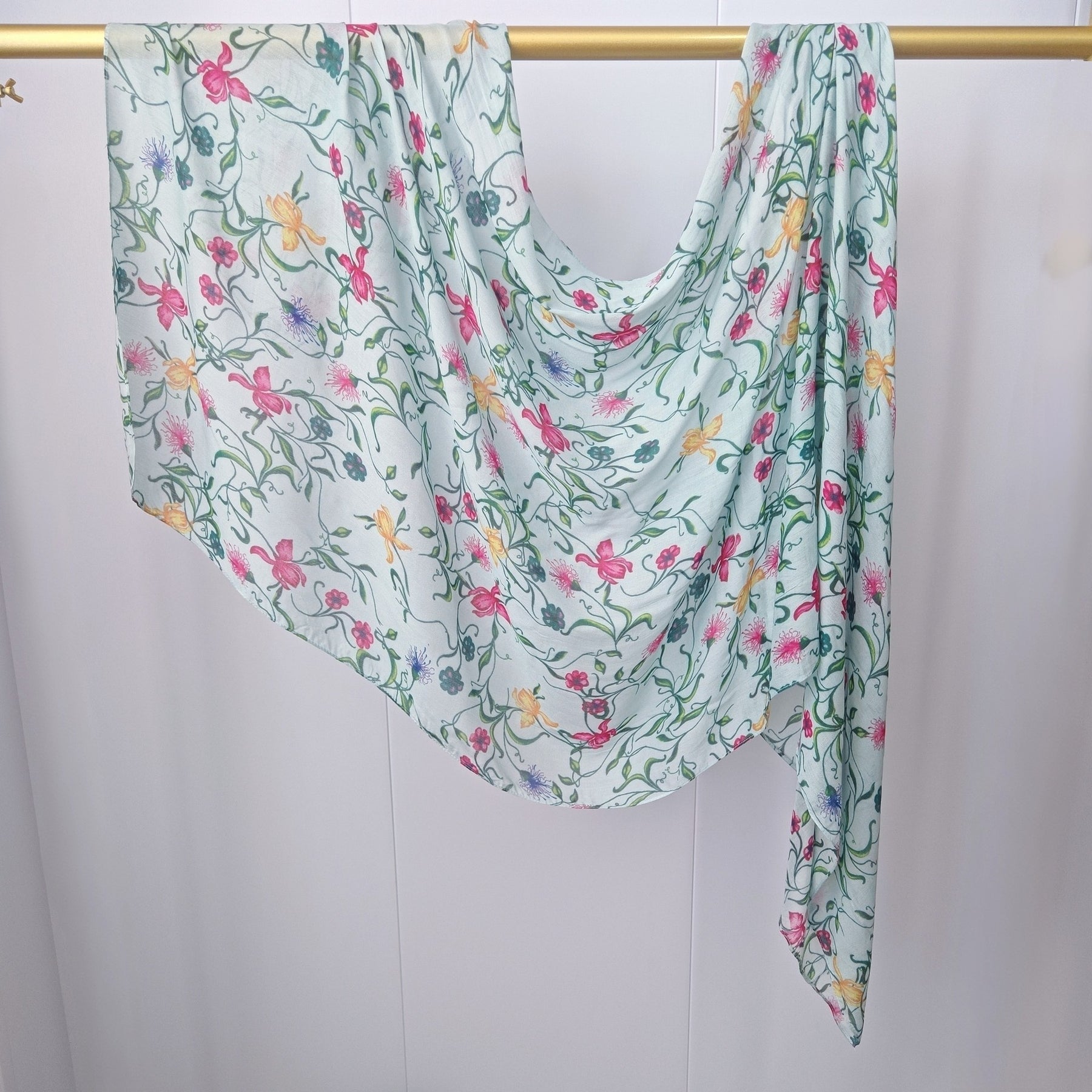 JB020  Fashion Single Stitch Printed Modal Hijab