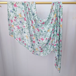 JB020  Fashion Single Stitch Printed Modal Hijab