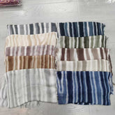 YC002  Printed Modal Ink Wash Crinkled Hijab