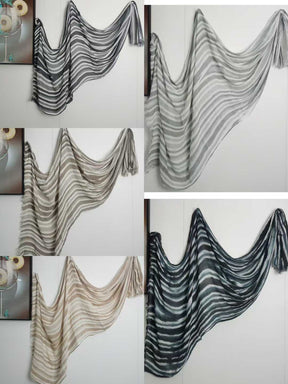 YC002  Printed Modal Ink Wash Crinkled Hijab