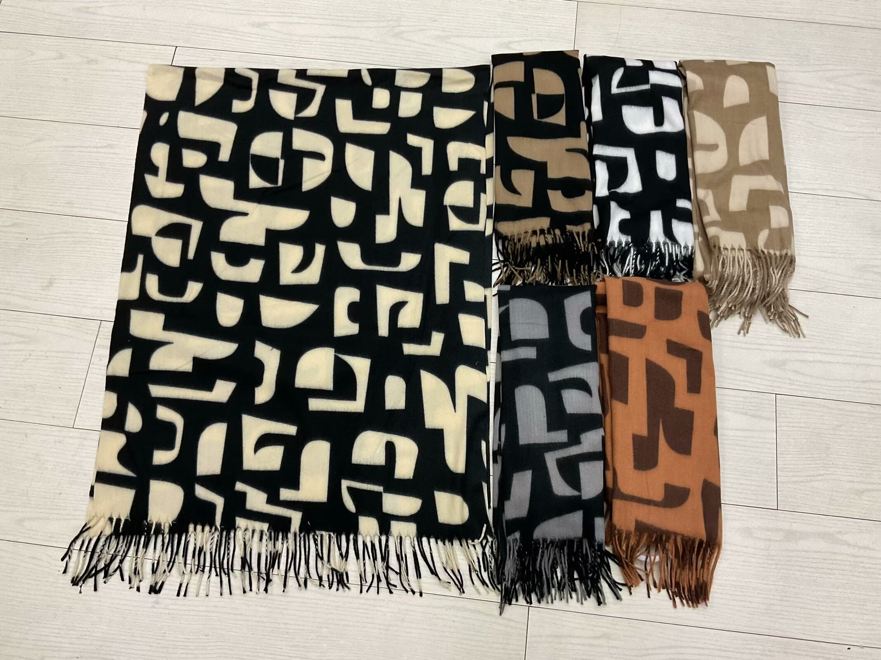 BY001 Custom printed imitation cashmere series-1