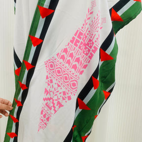 MY020  Palestinian print jacket long sleeveless