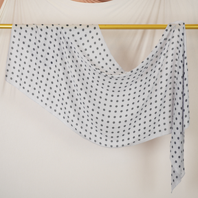 DL001  Modal printed hijab with square corners and rolled hem