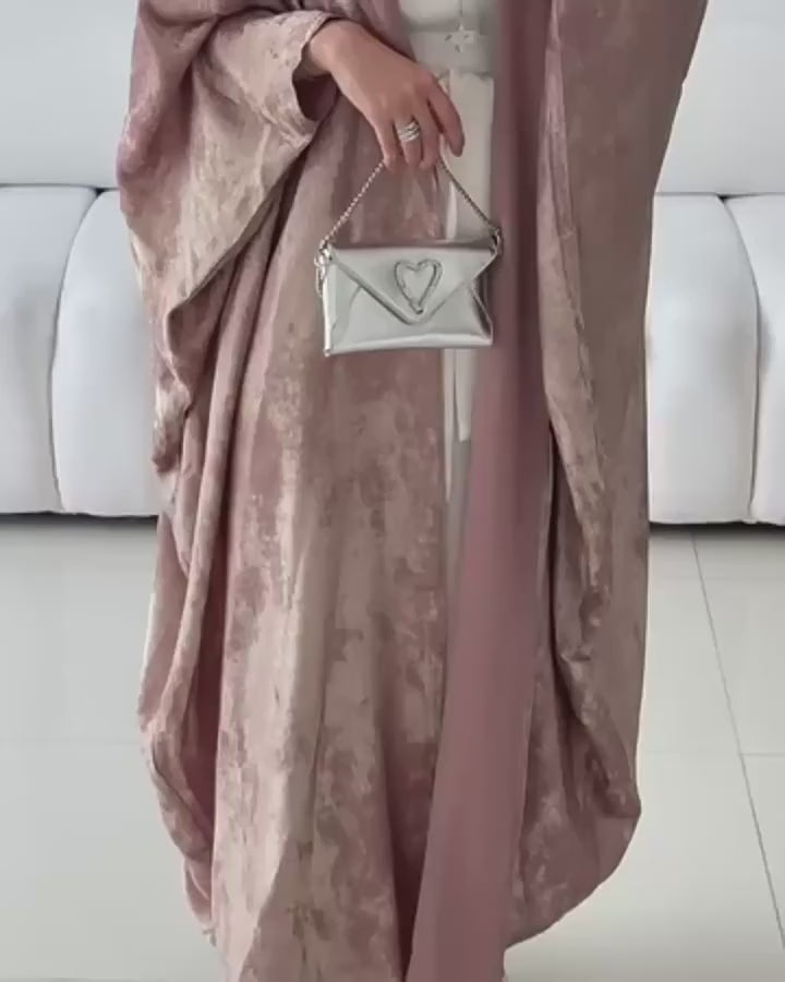 LR796 Stylish patchwork Dubai Turkish elegant robes