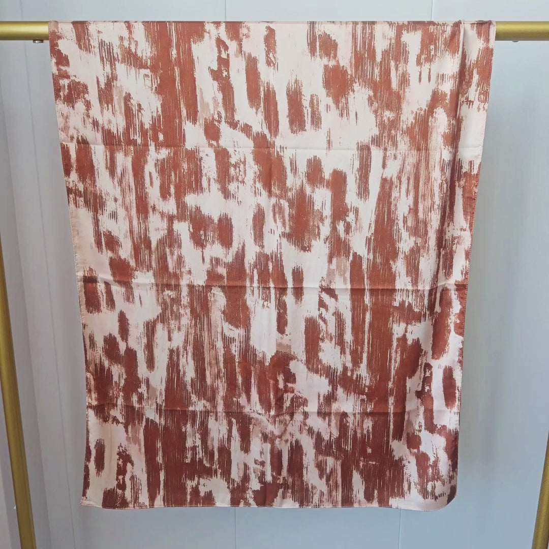 JB096  Printed Silk-Like Double-Sided Hijab